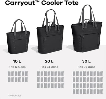 Hydro Flask Carryout Tote - Insulated Tote Bag - 10 L Capacity in Mermaid Green