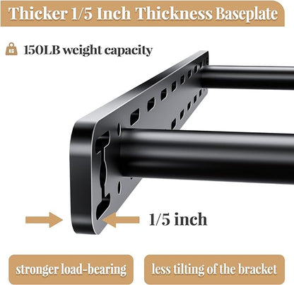 2pcs Floating Shelf Hardware Heavy Duty Hidden Shelf Brackets Support,Wall Mounting Invisible Floating Shelves Bracket with Jig (34" x 8" x 1.5" with Tools)