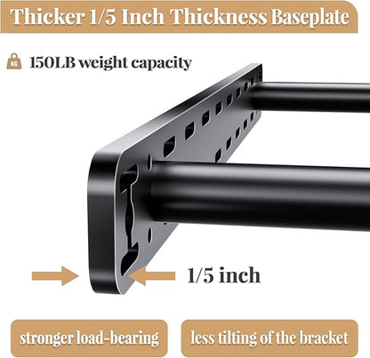 2pcs Floating Shelf Hardware Heavy Duty Hidden Shelf Brackets Support,Wall Mounting Invisible Floating Shelves Bracket with Jig (46" x 8" x 1.5")