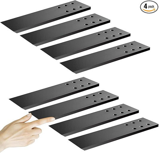 Hidden Granite Countertop Support Brackets 8 Pack 12" L x 2.5" W,3/8" Thick Heavy Duty Counter top Brackets,Flat Black Wall Mount Support Countertop Overhang Support for Quartz, Wood, Concrete,Island