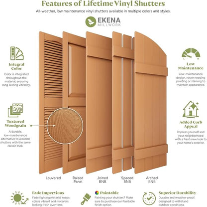 Ekena Millwork LVSL0012WB 3" Lifetime Vinyl Shutter-Lok's (12/Bag), Wedgewood Blue