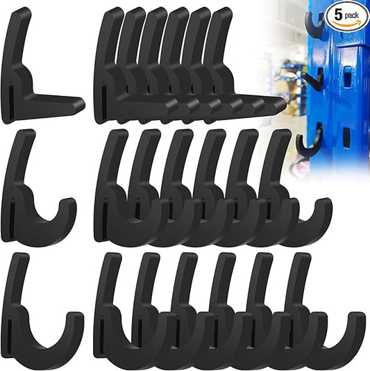 Universal Hooks - 7 x L/7 x J/7 x Pcs Long J Hook, Approximately 40 lbs. Capacity Compatible with Garage Shelving & Industrial Storage Racks and Other with Keyhole Slots