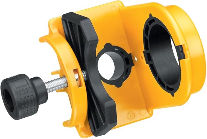 DEWALT Door Lock Installation Kit, C Clamp Design Hole Saw Kit For Metal or Wood Doors, 2 Adjustable Bushings, Easy Installation, Height Alignment (D180004)