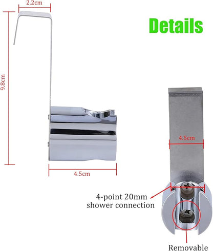2 Pack Bidet Sprayer Holder for Toilet Attachment Bathroom Hanging Bracket for Handheld Shower Toilet Bidet Sprayer,Stainless Steel Toilet Tank or Wall Mounted Bathroom Head Hold