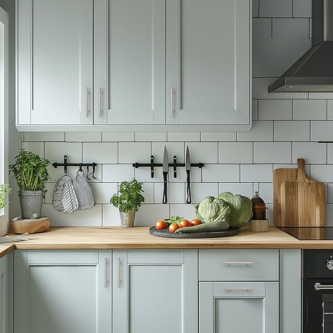 Brushed Nickel Cabinet Handles 4 Inch Hole Spacing Stainless Steel Drawer Pulls for Cabinets, Dresser, Bathroom 10 Pack