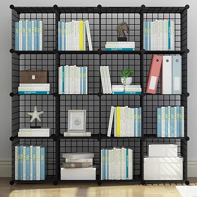 30Pcs Wire Cube Connectors, Wire Grid Cube Organizer Connector Plastic Storage Cube Connectors for Modular Closet Storage Organizer and Wire Grid Cube Storage Shelving, Black