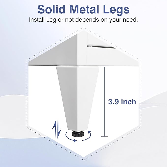 Metal Storage Cabinet,Home Office Cabinet with Doors and Adjustable Shelves,Locking Cabinet with Adjustable Leg Levelers Assembly Required(White)