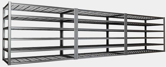 50" W Garage Shelving Heavy Duty, 6 Tier Garage Shelves, 50" W x 84" H x 24" D Adjustable Storage Shelving Unit, Commercial Metal Shelves for Warehouse, Basement, Shop,3 Pack