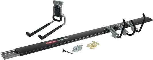 Rubbermaid FastTrack Garage Organization 5 Piece All in One Rail and Hook Kit Storage System (3 Pack)