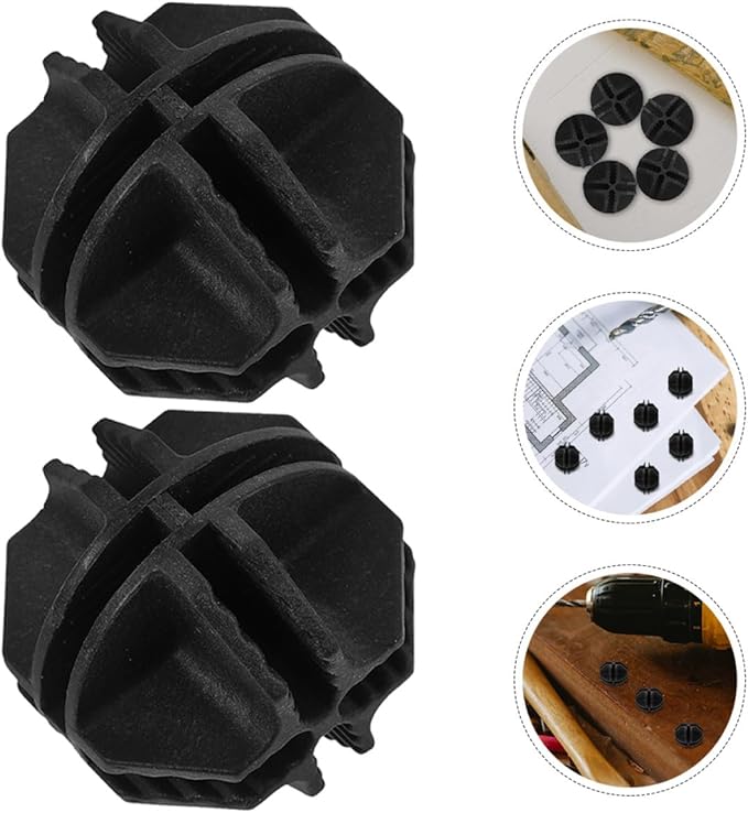 BETOOKY 12pcs Plastic Cage Connectors Wire Cube Storage Buckles for Modular Shelving Closet Organizer DIY Furniture Accessories Black Sphere Clips for Pet Cages and Shoe Racks