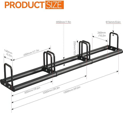 1PC Weight Plate Rack for Home Gym - Weights Rack for Plates Use Singly or Combine Multiple Units | Olympic Weight Plate Rack Up to 660 LBS - New Model Bumper Plate Rack for Easy Plate Changes