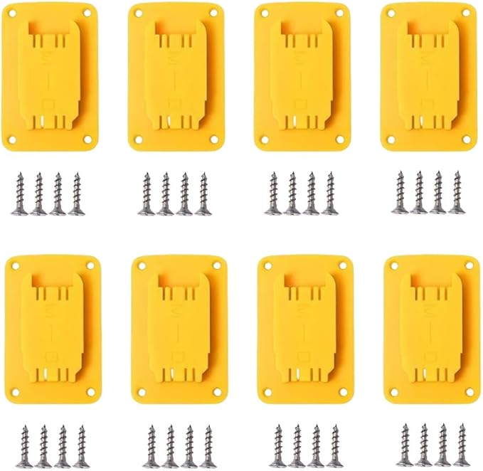 8 Packs Tool Holders Wall Mount Compatible with Dewalt 12V 20V Tool，for Milwaukee M18 Tools Wall Mount Hanger