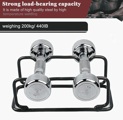 2 IN 1 Dumbbell Rack/Barbell Rack Holder, Solid Steel Make Strength training Dumbbell Rack,660LB Capacity, Universal Dumbbell Storage Stand/Storage Racks,Stand Weight Lifting Dumbbell