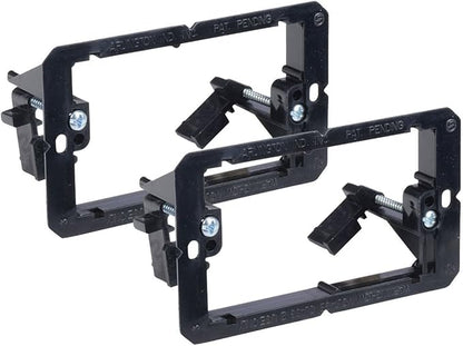 iMBAPrice LV1-2PK Single Gang (1-Gang) Low Voltage Mounting Bracket - Black (Pack of 2)