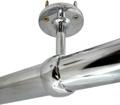 Desunia Die-Cast Mid Hanger for Chrome Round Closet Rod | 1 Pack