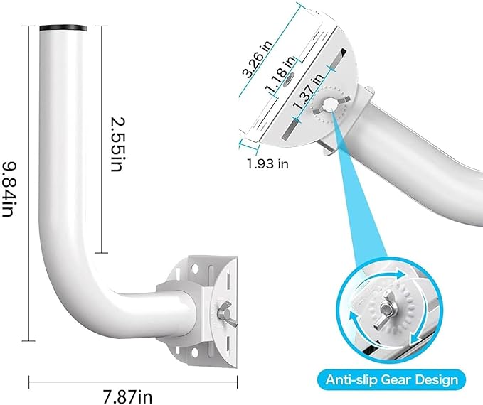 Universal Wireless Bridge Bracket Mount, 1 Pack Pole and Wall-Mounted for Outdoor Point to Point WiFi Access Point CPE Client Bridge