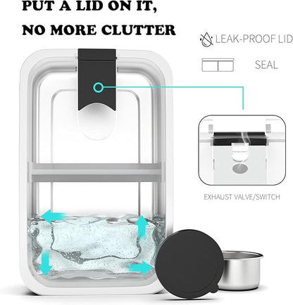 Stainless Steel Bento Lunch Box for Adult Kids, 2 Pack 33oz Leak-Proof Lunch Box Containers, Microwave-Safe, with Adjustable Divider, Convenient Metal Lunchbox for School, Travel