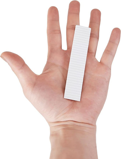 12 Pack White Multi Purpose Furniture Plastic Shims for Leveling Extreme Weight Capacity Wedges Easy to Snap Cut-to-fit Size Leveler for Toilet Shims, Doors, Windows, Sheds, Table