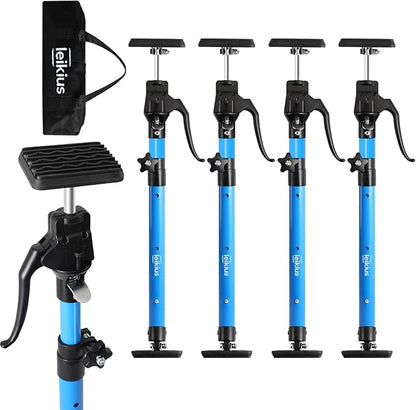 Aluminum Handle Cabinet Jack for Installing Cabinets 4PC,23.6-45.3 Inches 200LB Load Capacity Hand Support System,Premium Adjustable Cabinet Lift Jack&Support Pole,Perfect for DIY Enthusiasts