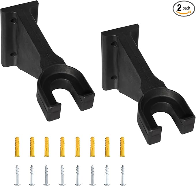 Premium Heavy-Duty Wall Hanging Holder for Garden Power Tools, Garage Storage Organizer, Storage Hooks for Trimmer, Holds up to 250lbs, Fits EGO 56V Trimmer and Edger, Ego Power/Edger(2Pcs/4-Hole)
