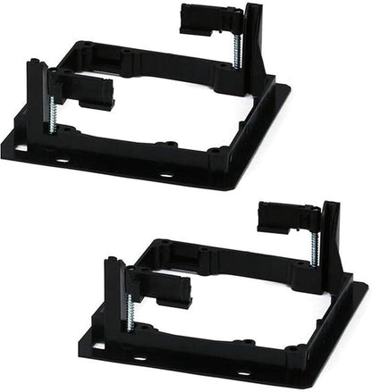 iMBAPrice 2-Gang Low Voltage Mounting Bracket, Drywall Mount for Cable Pass Through Wall Plates, LV2-2 Bracket for Ethernet, HDMI, Speaker & Coax Cables, Non-Metallic, 2 Pack