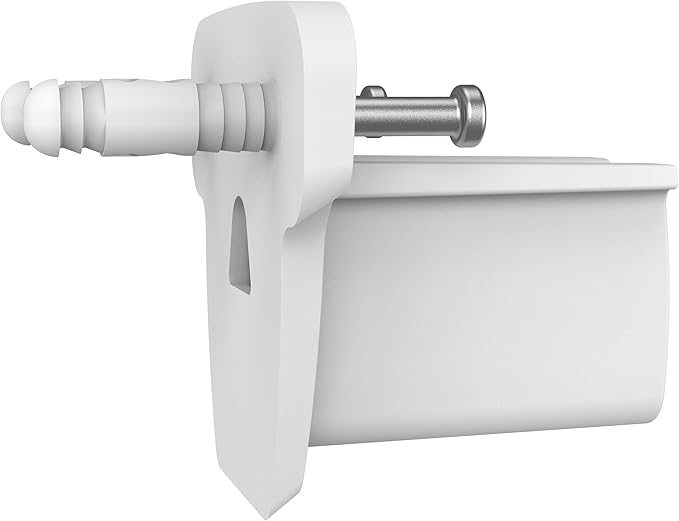 ClosetMaid 21941 Pre-Loaded 2.75-Inch Low-Profile Wall Brackets with Anchors for Wire Shelving, 250-Pack