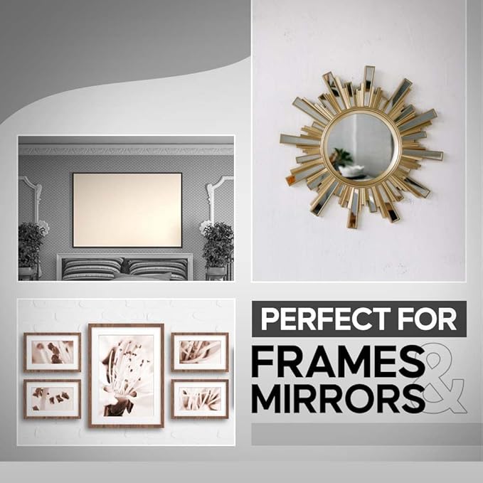 Versatile 2 inch 2 Pairs French Cleat Hanger heavy Duty - Mirror Brackets for Wall Mounting - Aluminium French Cleat Picture Hanging Kit - Hang with Confidence Using french cleat (Supports upto30 lbs)