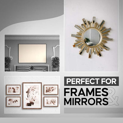 Versatile 2 inch 2 Pairs French Cleat Hanger heavy Duty - Mirror Brackets for Wall Mounting - Aluminium French Cleat Picture Hanging Kit - Hang with Confidence Using french cleat (Supports upto30 lbs)