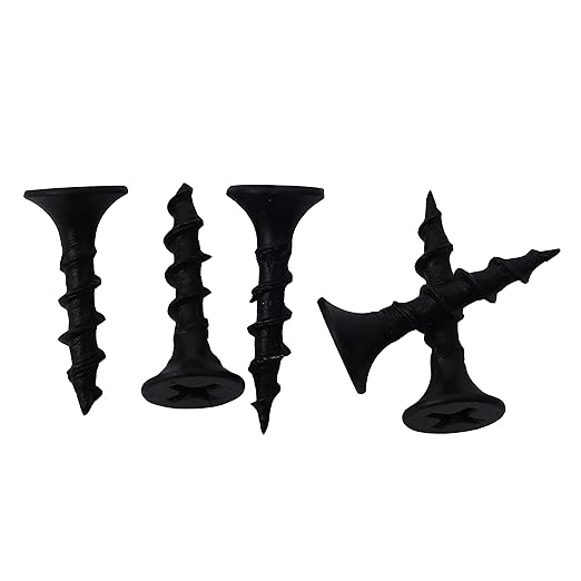 280pcs #6 × 3/4 inch High Hardness Drywall Screws, Black, Coarse Thread, Phillips Drive, Bugle Head, Black Wood Screws, Wood and More (3/4 in, 280)