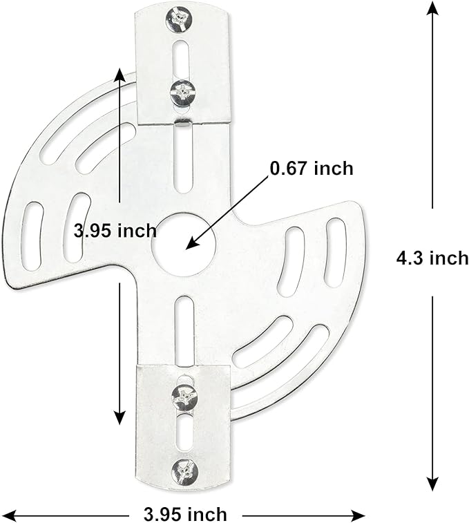 Qc Lighting Adjustable Crossbar with Screws and Nuts, Multifunctional Ceiling Light Bracket Light Fixture Crossbar Plate for Mount Wall Light, Close to Ceiling Light, Chandelier