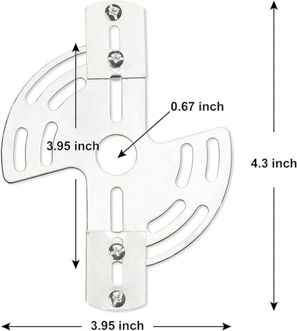 Qc Lighting Adjustable Crossbar with Screws and Nuts, Multifunctional Ceiling Light Bracket Light Fixture Crossbar Plate for Mount Wall Light, Close to Ceiling Light, Chandelier