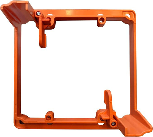 BestMounts Low Voltage Mounting Bracket 2 Gang, 1 Pack for Dual Gang Wall Plate, Telephone Wires, Network Cables, HDMI, Coaxial, Speaker Cables - Low Voltage Box Cable Wall Plate Bracket, Mud Ring