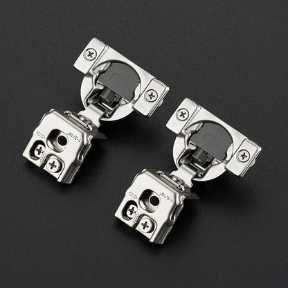 20 Pack 10 Pairs 1-5/16 inch Overlay Soft Close Hinges for Kitchen Cabinet Hinges Satin Nickel Hidden Hinges Stainless Steel Concealed Hinge self Closing