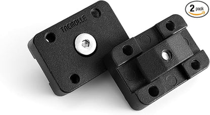 Mounting Bracket Base for MOLLE Panel, MOLLE Adapter Accessories Mount for Fire Extinguisher Mount Gun Rack Gas Can Holder, 2-Pack