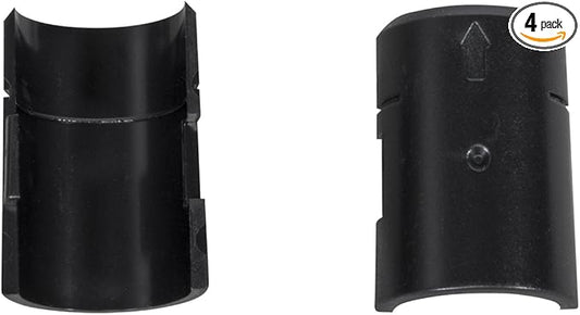 Akro-Mils AWCLIP4PK - Plastic Locking Post Clip for Chrome Wire Shelf System - Pack of 4 Sets(Pack of 4)