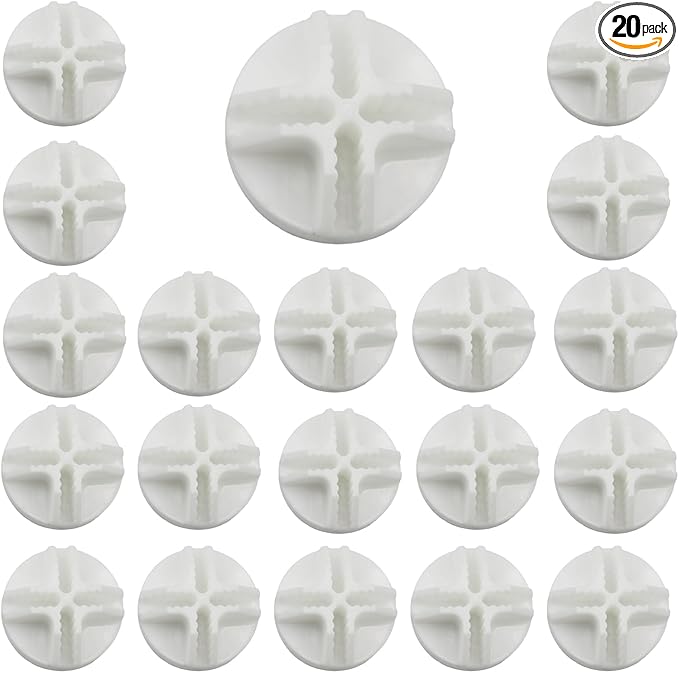 20Pcs Wire Cube Connectors, White Wire Grid Storage Cubes Shelf Connectors 3.6cm Plastic Connectors for Wire Cube Storage Shelving Unit and Modular Closet Organizer, SATONBEYI