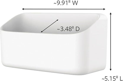 Command 10 Lb Large Organizing Caddy with 4 Strips,9.91" x 3.38" x 5.15",Heavyweight Damage-Free Hanging for Organizing Cleaning Supplies,Closet,and Pantry,(Pack of 8)