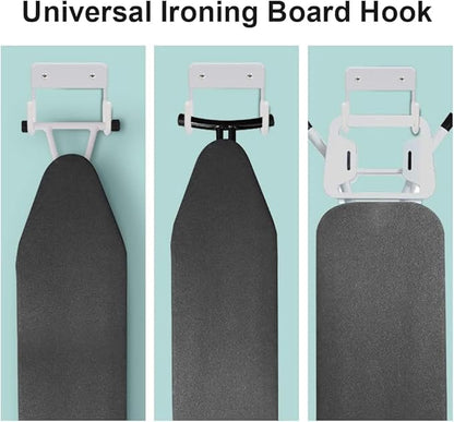 Ironing Board Holder Wall Mount,Iron Board Hook Wall Mount for Laundry Rooms,Ironing Board Hanger