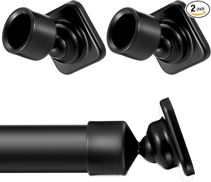 2 Sets Angled Shower Rod Mount for Sloped Walls Angled Wall Bracket for 25 mm Shower Bar Low Cost Solution