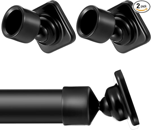 2 Sets Angled Shower Rod Mount for Sloped Walls Angled Wall Bracket for 25 mm Shower Bar Low Cost Solution
