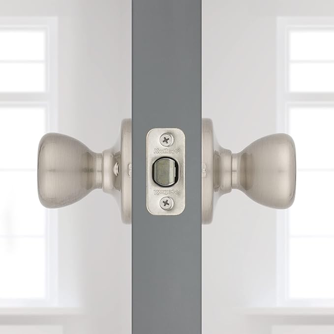 Kwikset 92001-565 Tylo Passage Hall/Closet Knob in Satin Nickel (Pack of 2)