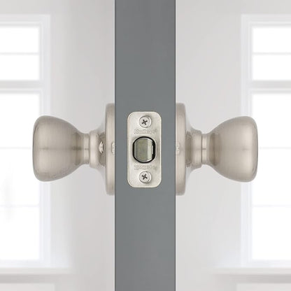 Kwikset 92001-565 Tylo Passage Hall/Closet Knob in Satin Nickel (Pack of 2)