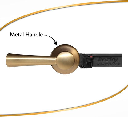 Korky 6094BP StrongARM Tank Lever, Universal to Fit Front Angled Side Left and Right Mount Toilets, Brushed Gold, Simple Style