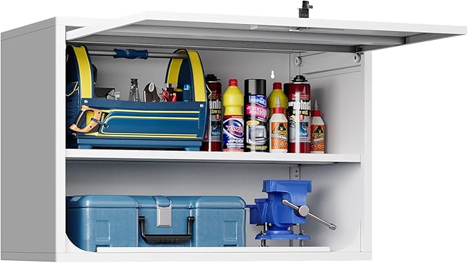 Bathroom Wall Cabinet Medicine Cabinet Over The Toilet Storage Upper Storage Cabinet Metal Wall Cabinet Garage Assembly Required White