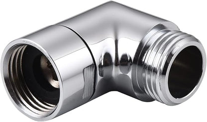Shower Head Elbow Adapter, Shower Arm Elbow Adapter for Hand Showers and Wall-mounted Showers，Shower Arm Extension (90degree）