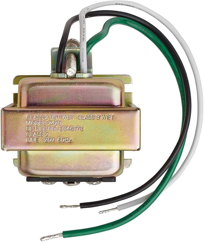 Newhouse Hardware 3TRAN Tri-Volt (8vac/10VA, 16vac/10VA or 24vac/20VA) Transformer for for Ring, Nest and Standard Doorbells 1pk