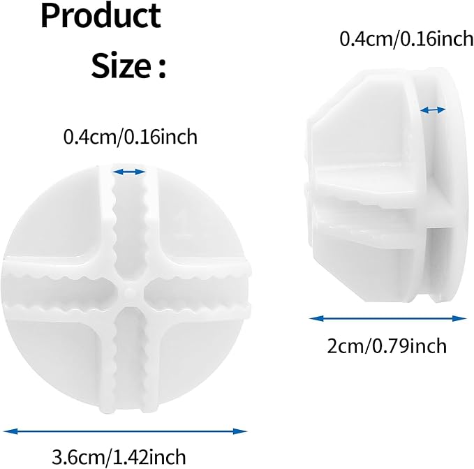 Litoexpe 36 Pcs Wire Cube Plastic Connectors for Cube Storage, White Modular Closet Organizer and Metal Grid Shelving Unit