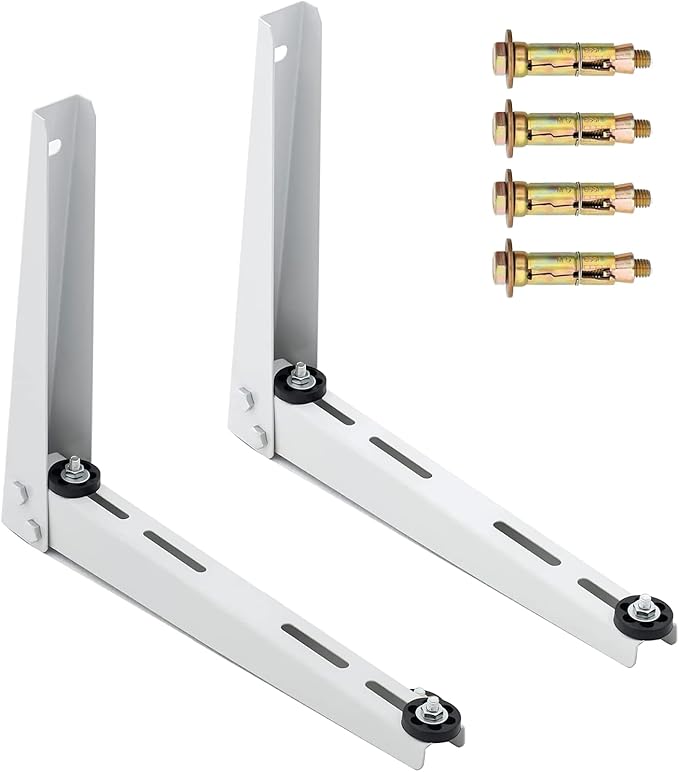 Mini Split Wall Mounting Bracket for Air Conditioner Heat Pump System Unit 7000-15000 BTU, Heavy Duty Foldable Support Bracket for for Ductless Mini Split, HVAC, Compressor