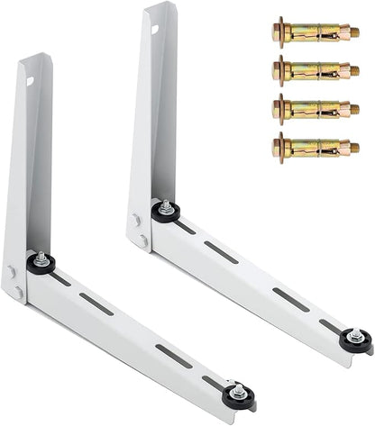 Mini Split Wall Mounting Bracket for Air Conditioner Heat Pump System Unit 7000-15000 BTU, Heavy Duty Foldable Support Bracket for for Ductless Mini Split, HVAC, Compressor