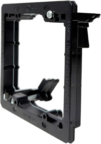 iMBAPrice LV2-1 Low Voltage Mounting Bracket, 2-Gang, 1-Pack | Dual Gang Wall Plate Bracket for Telephone, Network, HDMI, Coaxial & Speaker Cables | Low Voltage Mud Ring